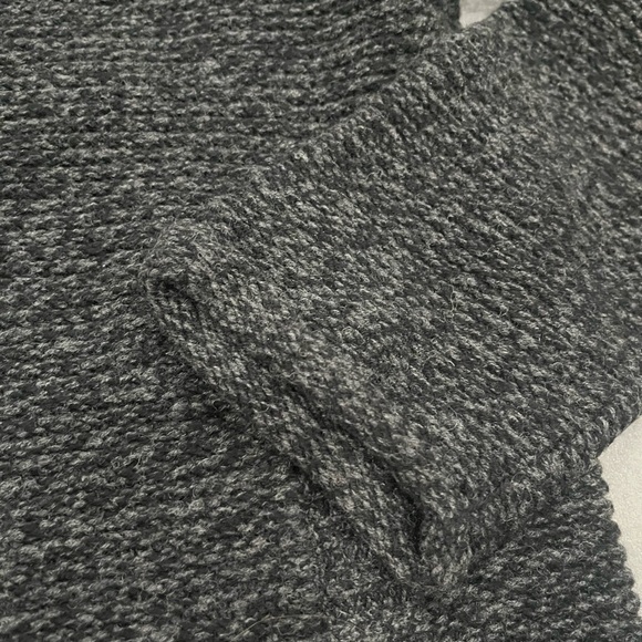 [L]TNA Aritzia Telluride Shawl Neck Charcoal Wool Knit Zip-Up Cardigan - Picture 2 of 9